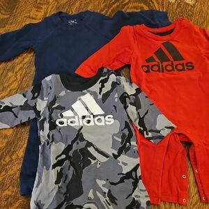 Adidas Kids' Red, and Camouflage And Carters Navy Long Sleeve Tees